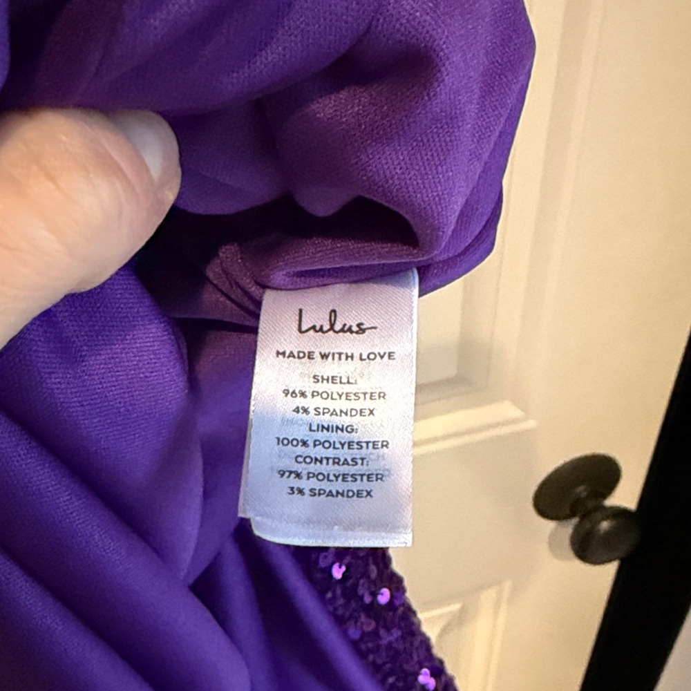 Lulus Extra Electrifying Purple Sequin Backless Bodycon Midi Dress - Picture 3 of 5